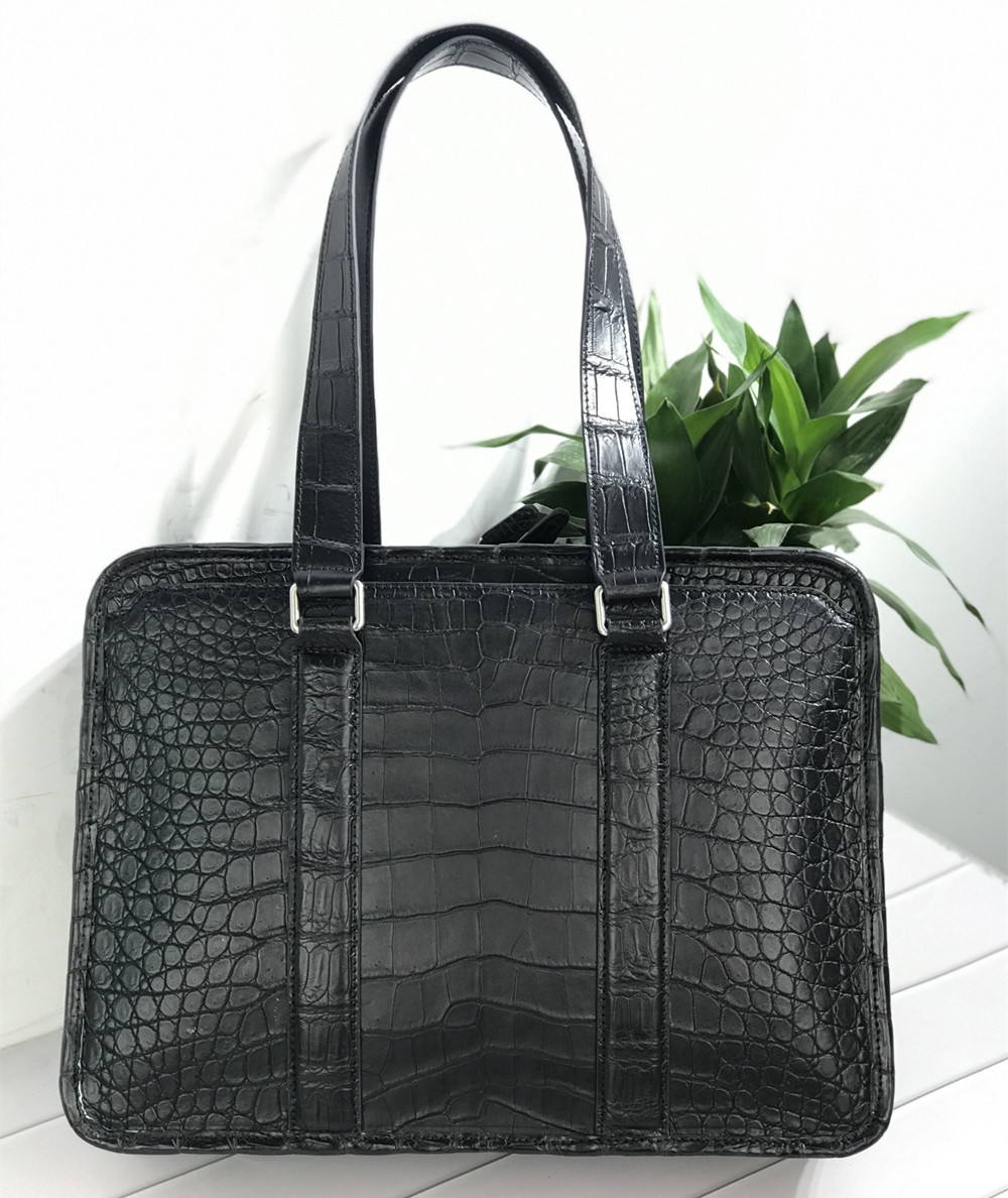 Luxury Bags Tote - Yeni Timsah Derisi Laptop Çantası Gerçek