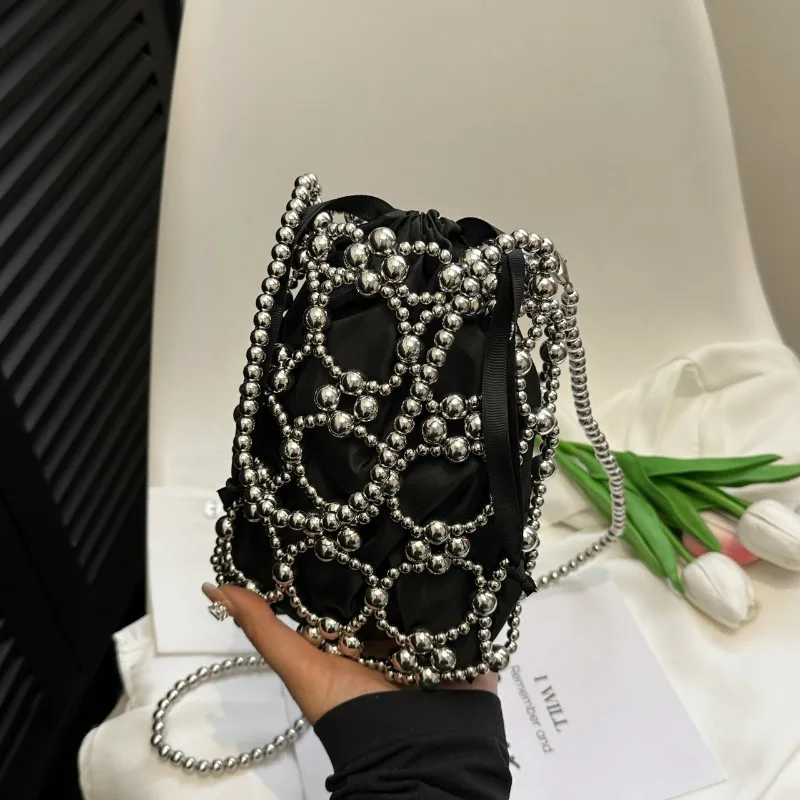 Boncuk Beyaz Kova Omuz ve Cros - Luxury Bags On Sales incelemesi ve fiyatı