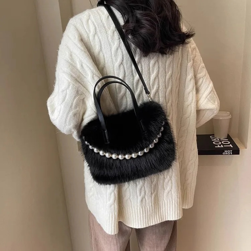 Lüks Peluş Suni Kürk Mini Kare - Luxury Bags Cute incelemesi ve fiyatı