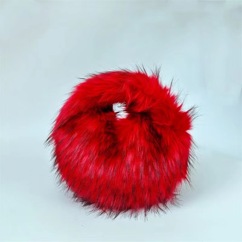 Kürk kadın küçük yarım ay çant - Luxury Bags Cute incelemesi ve fiyatı