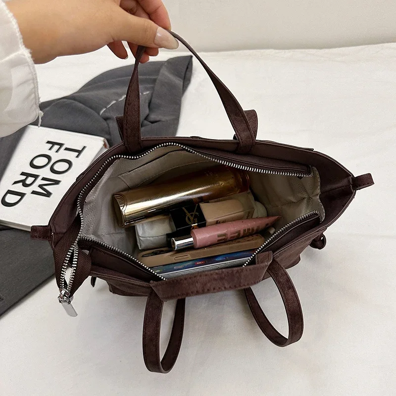 Hafif Lüks Düz PU Tokalı Omuz  - Luxury Bags Tote incelemesi ve fiyatı