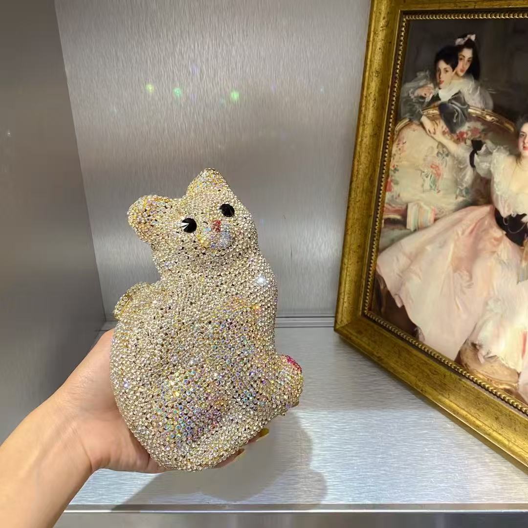 Altın Sevimli Kedi Şekli Kadın - Luxury Bags Cute incelemesi ve fiyatı